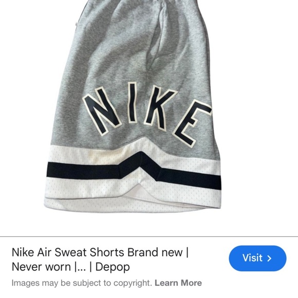 Nike Air Gray Men's Shorts size X-Large - Picture 2 of 2